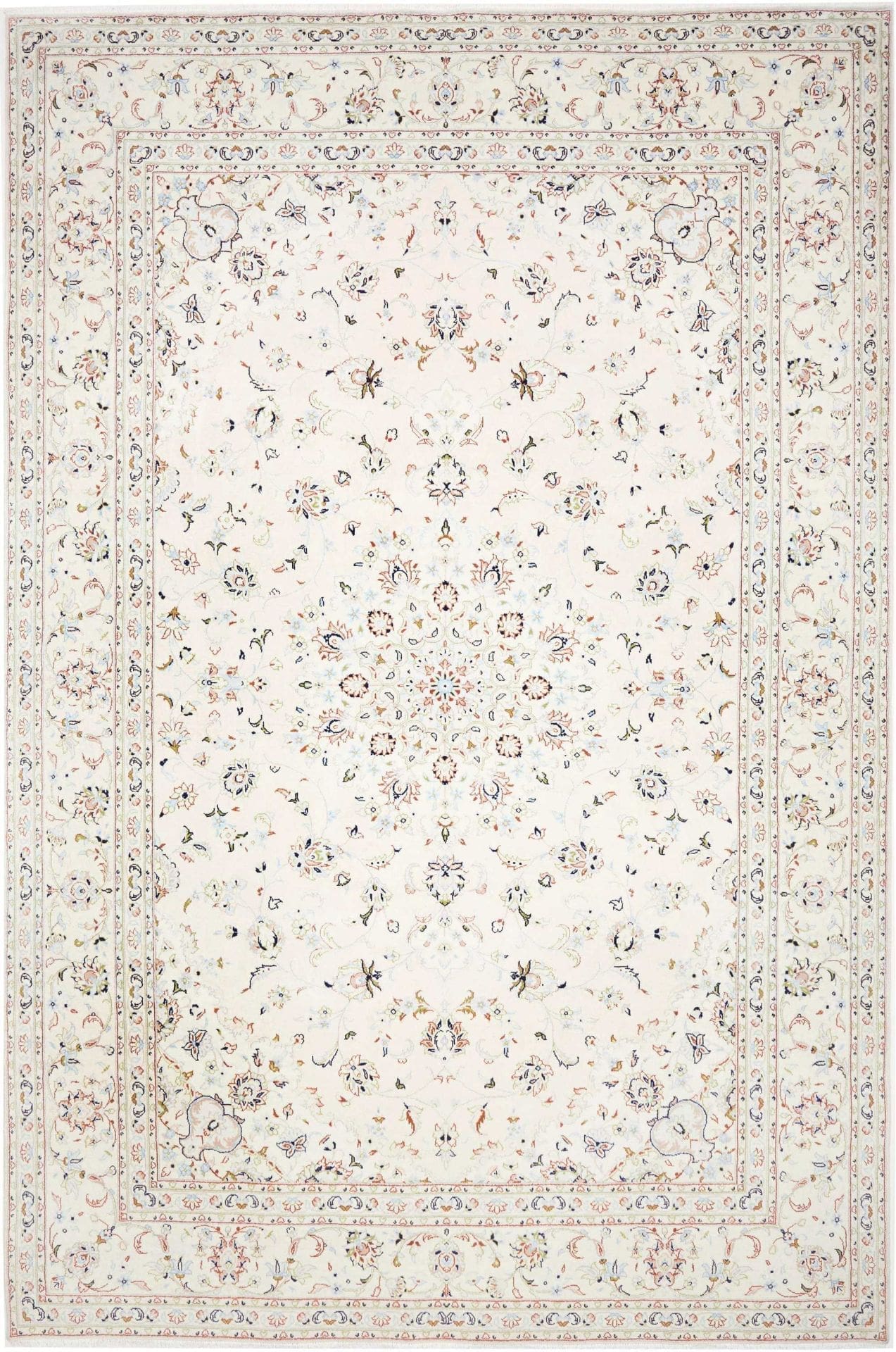 Perserteppich Kashan 246 x 369 cm Schurwolle handgeknüpft robust