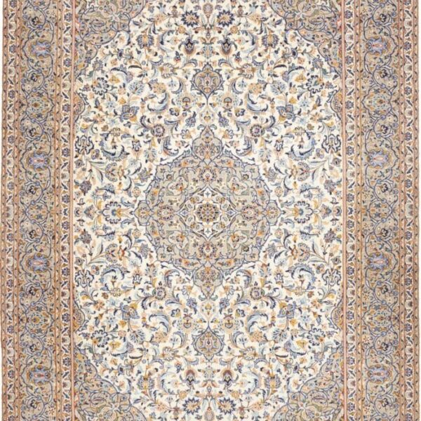 Perserteppich Kashan 251 x 345 cm Schurwolle handgeknüpft hochwertig