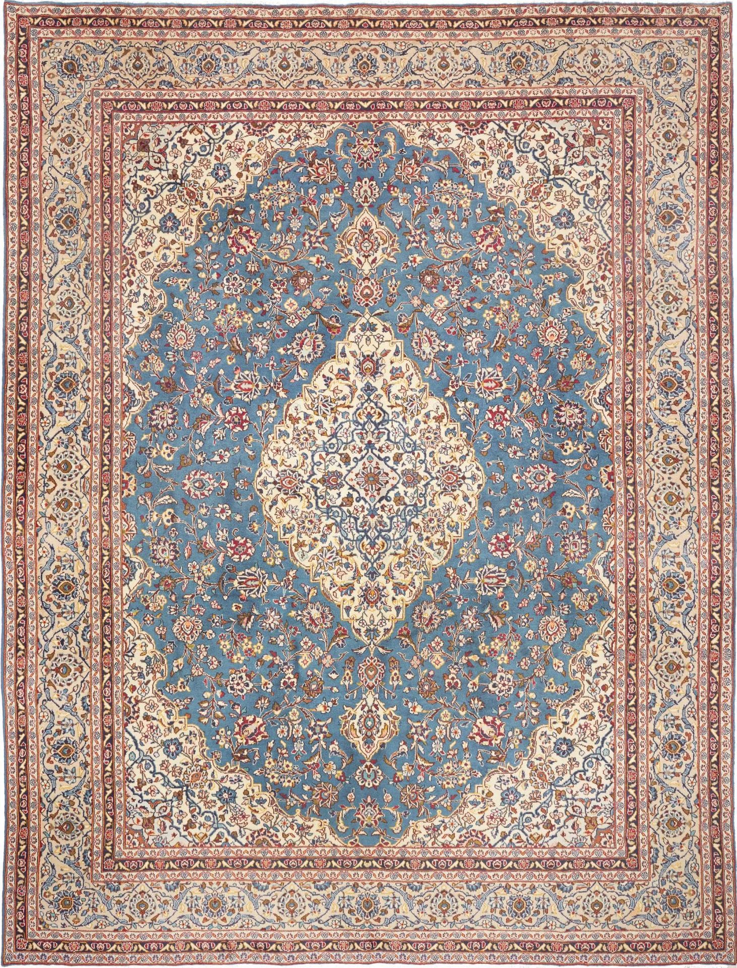 Perserteppich Kashan 284 x 381 cm Schurwolle handgeknüpft hochwertig H1