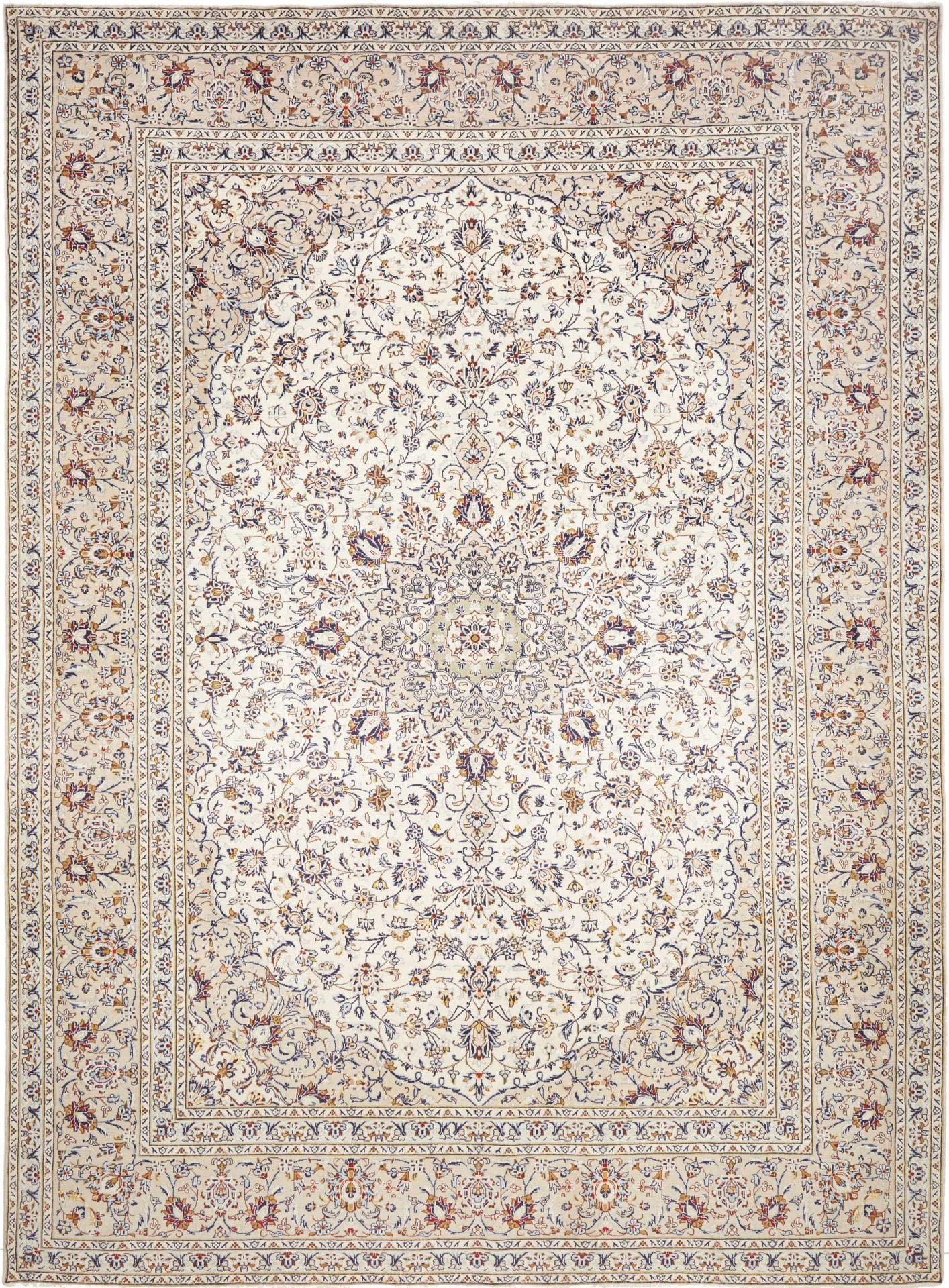 Perserteppich Kashan 291 x 402 cm Schurwolle handgeknüpft hochwertig