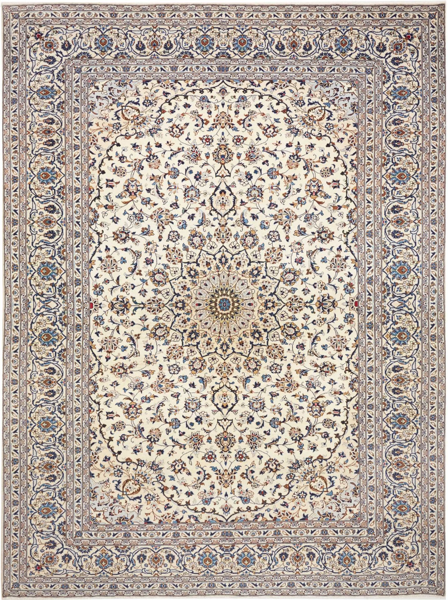 Perserteppich Kashan 295 x 399 cm Schurwolle handgeknüpft robust