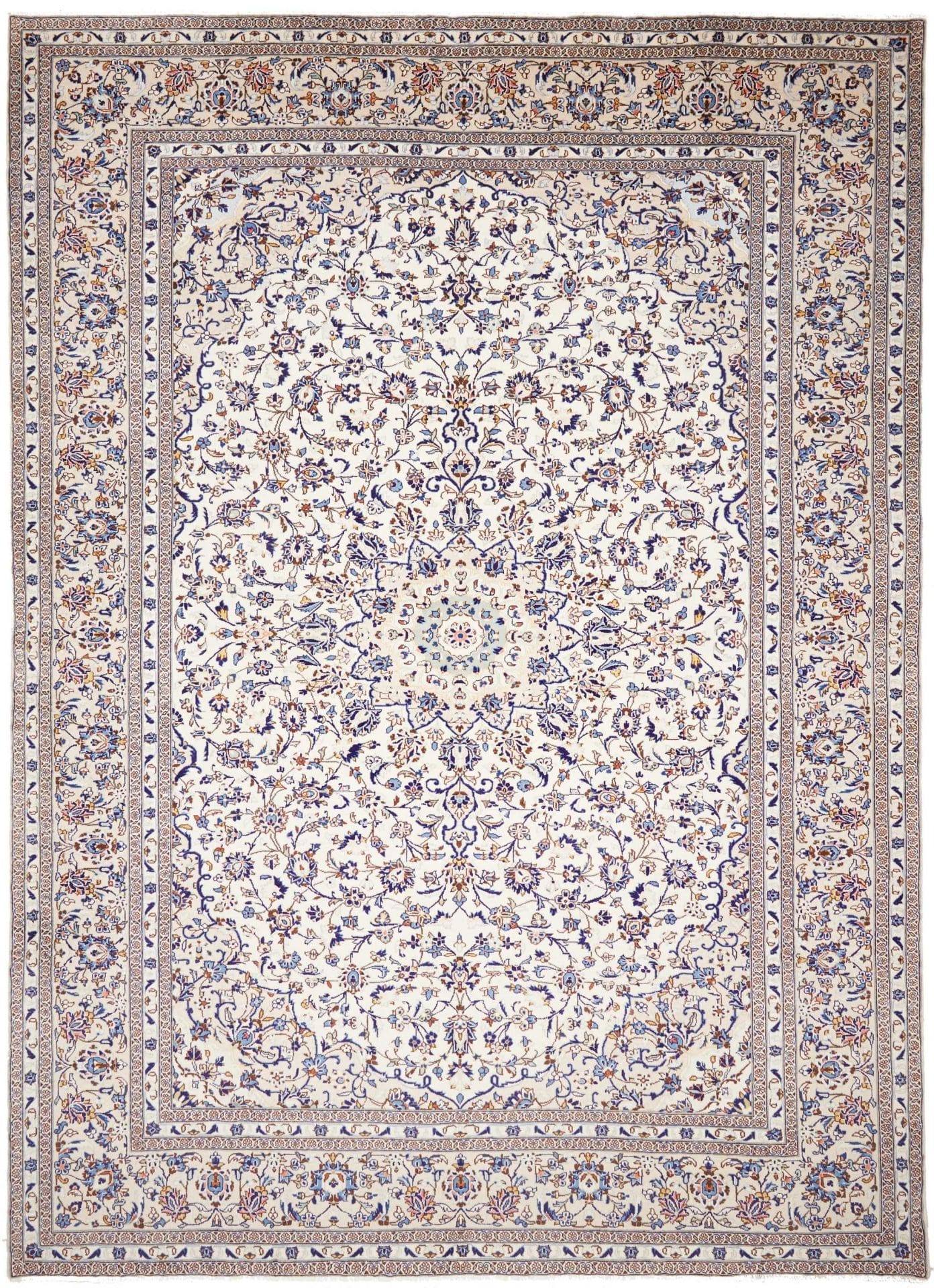 Perserteppich Kashan 296 x 399 cm Schurwolle handgeknüpft hochwertig