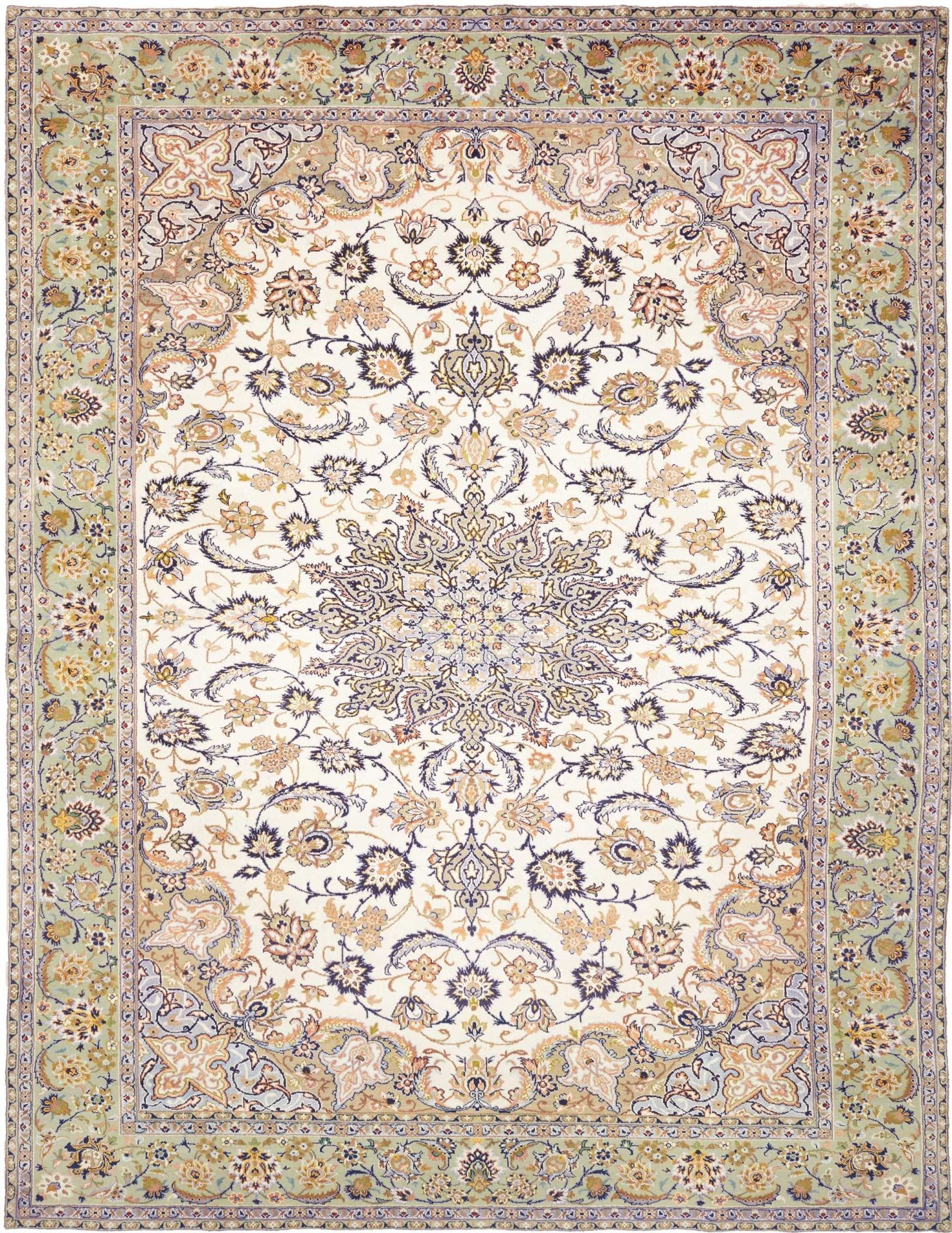 Perserteppich Kashan 297 x 385 cm Schurwolle handgeknüpft