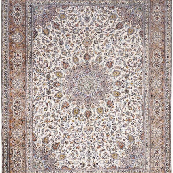 Perserteppich Kashan 301 x 389 cm Schurwolle handgeknüpft hochwertig H1