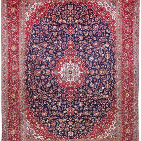 Perserteppich Kashan 303 x 407 cm Schurwolle handgeknüpft hochwertig