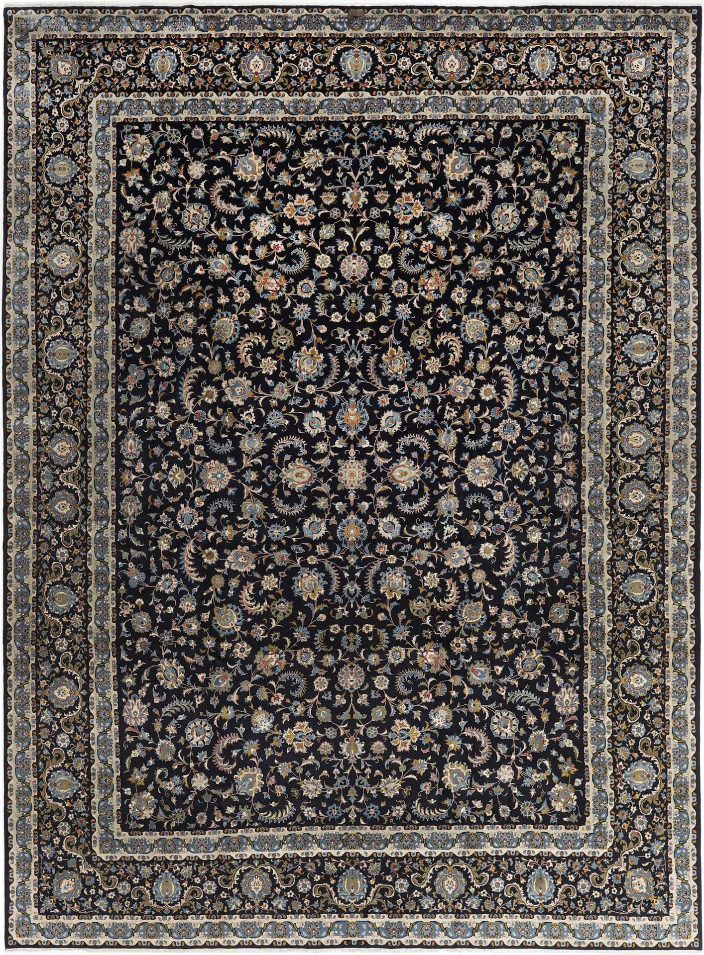 Perserteppich Kashan 351 x 479 cm Schurwolle handgeknüpft hochwertig H1