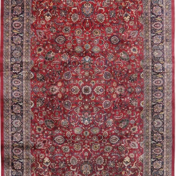 Perserteppich Mashad 341 x 494 cm Schurwolle handgeknüpft floral H1