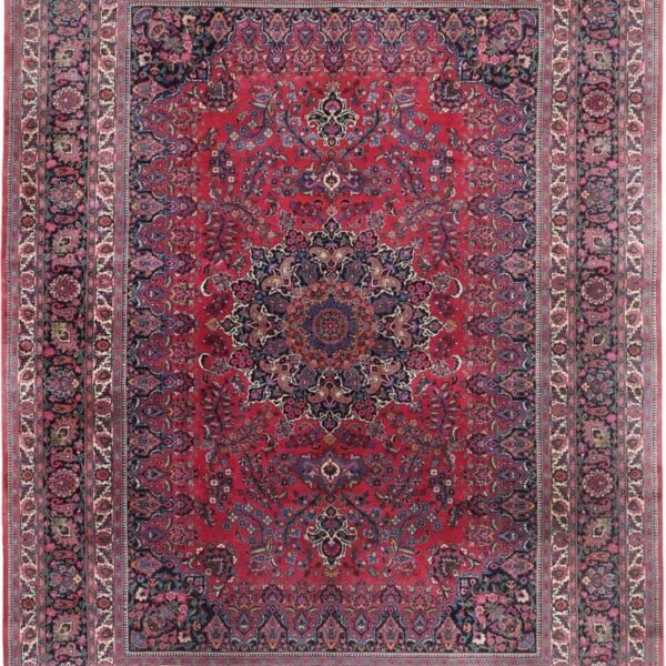 Perserteppich Mashad 361 x 487 cm Schurwolle handgeknüpft floral H1