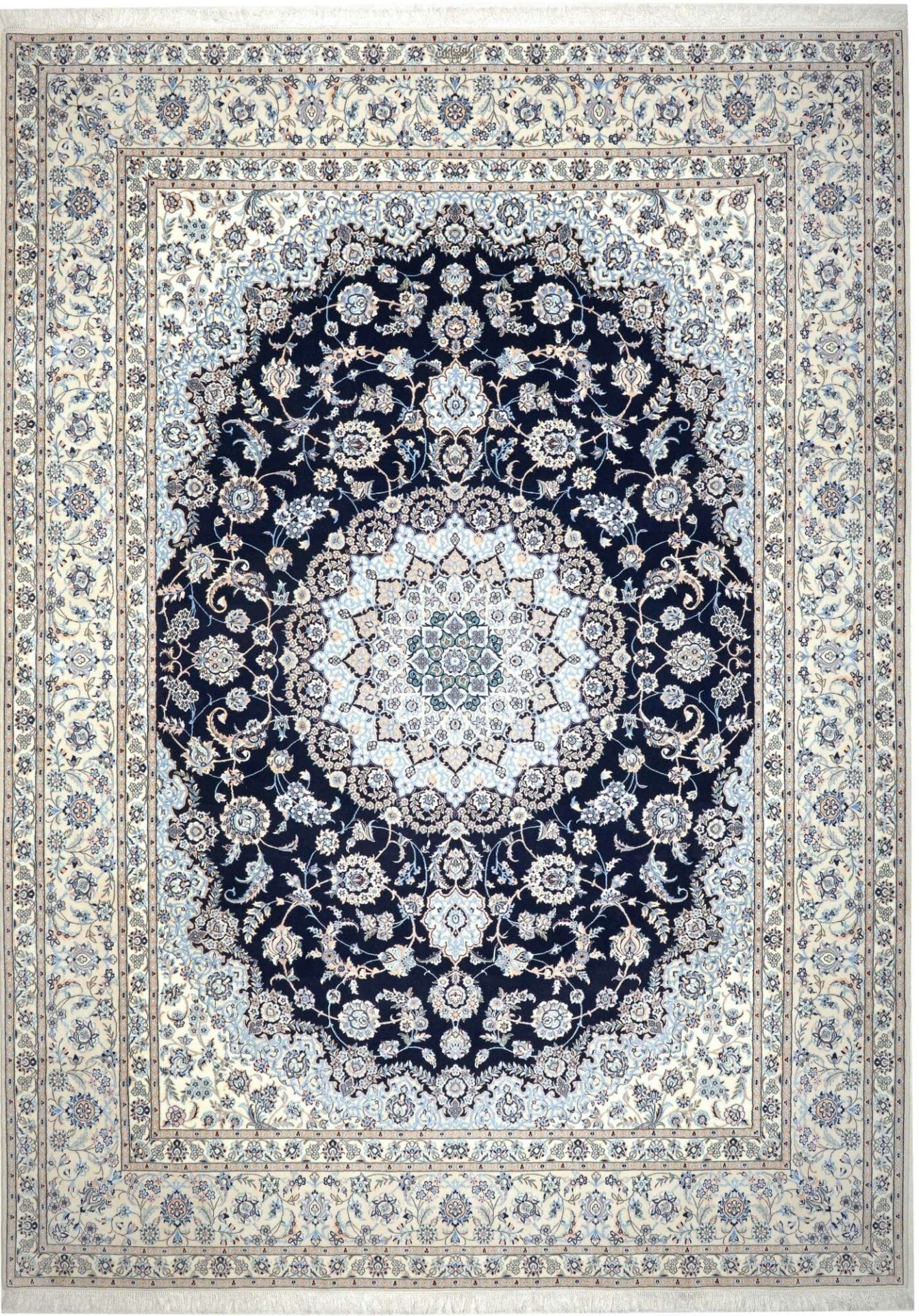 Perserteppich Nain 254 x 352 cm Schurwolle handgeknüpft exklusiv H1