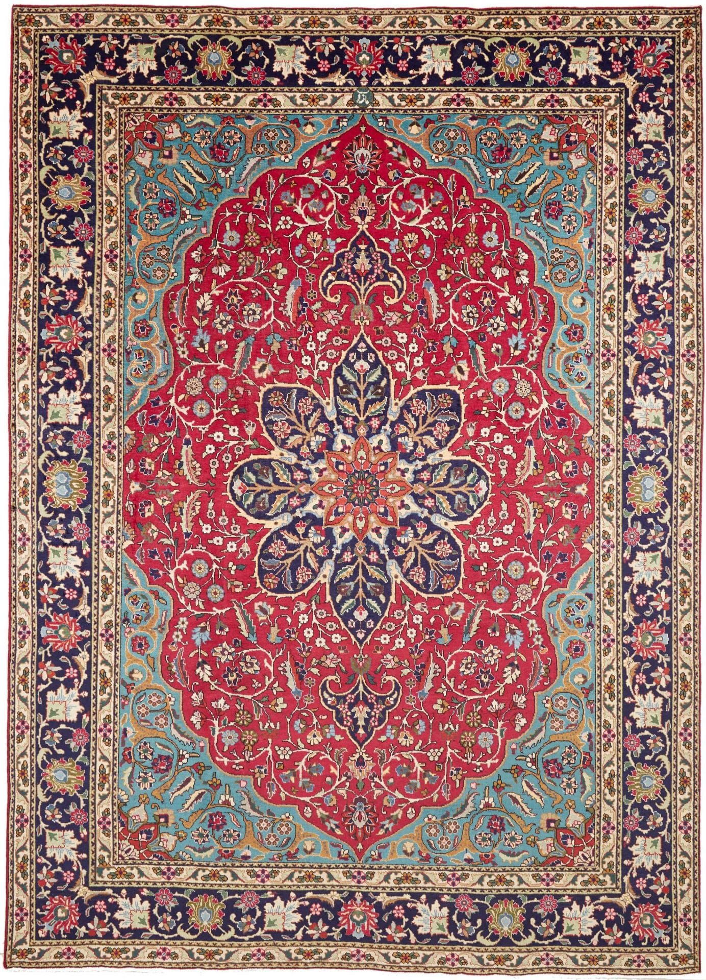 Perserteppich Täbriz 251 x 342 cm Schurwolle handgeknüpft hochwertig H1