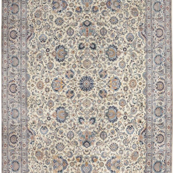 Persischer Teppich Kashan 409 x 581 cm Schurwolle handgeknüpft H1