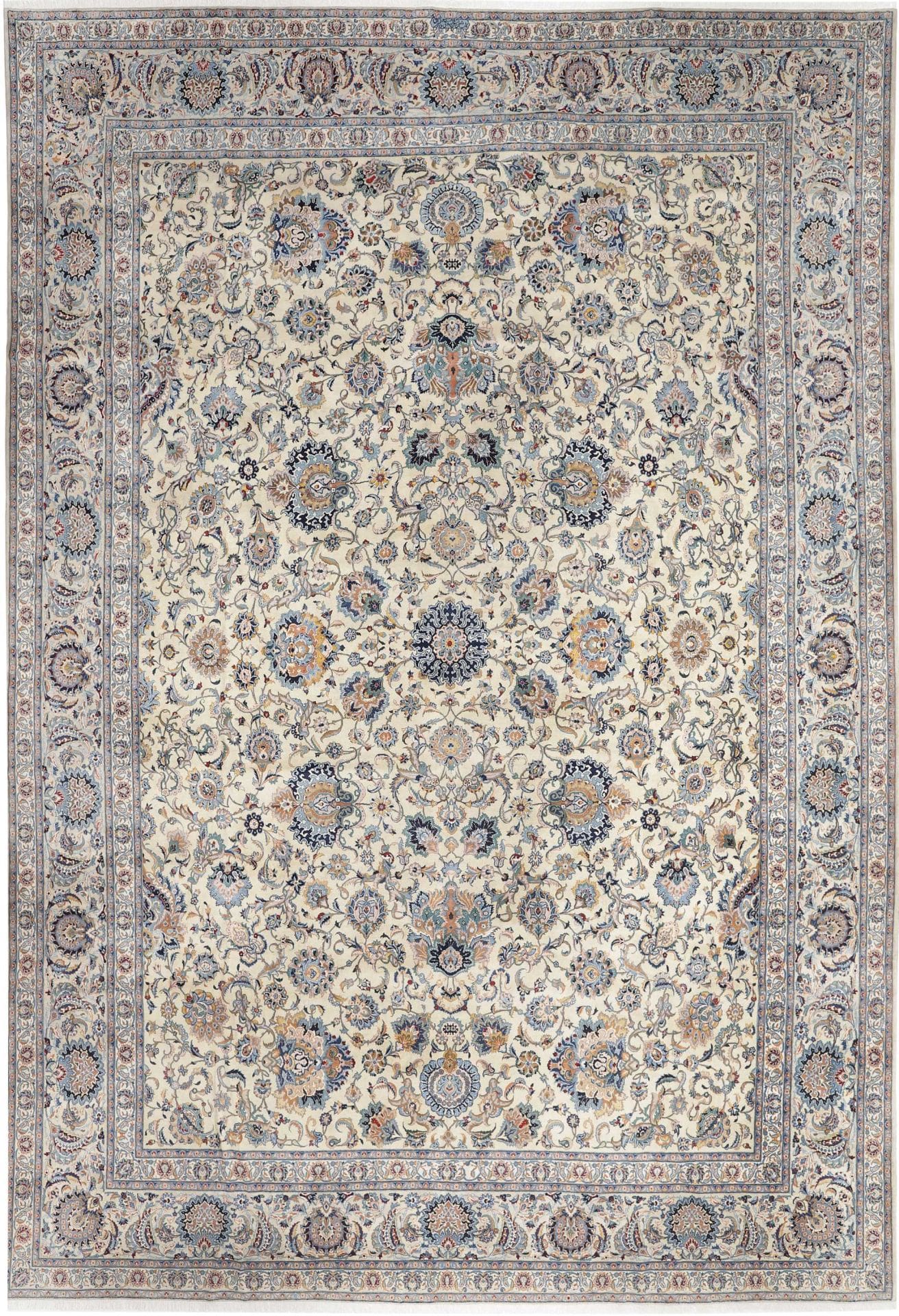 Persischer Teppich Kashan 409 x 581 cm Schurwolle handgeknüpft H1