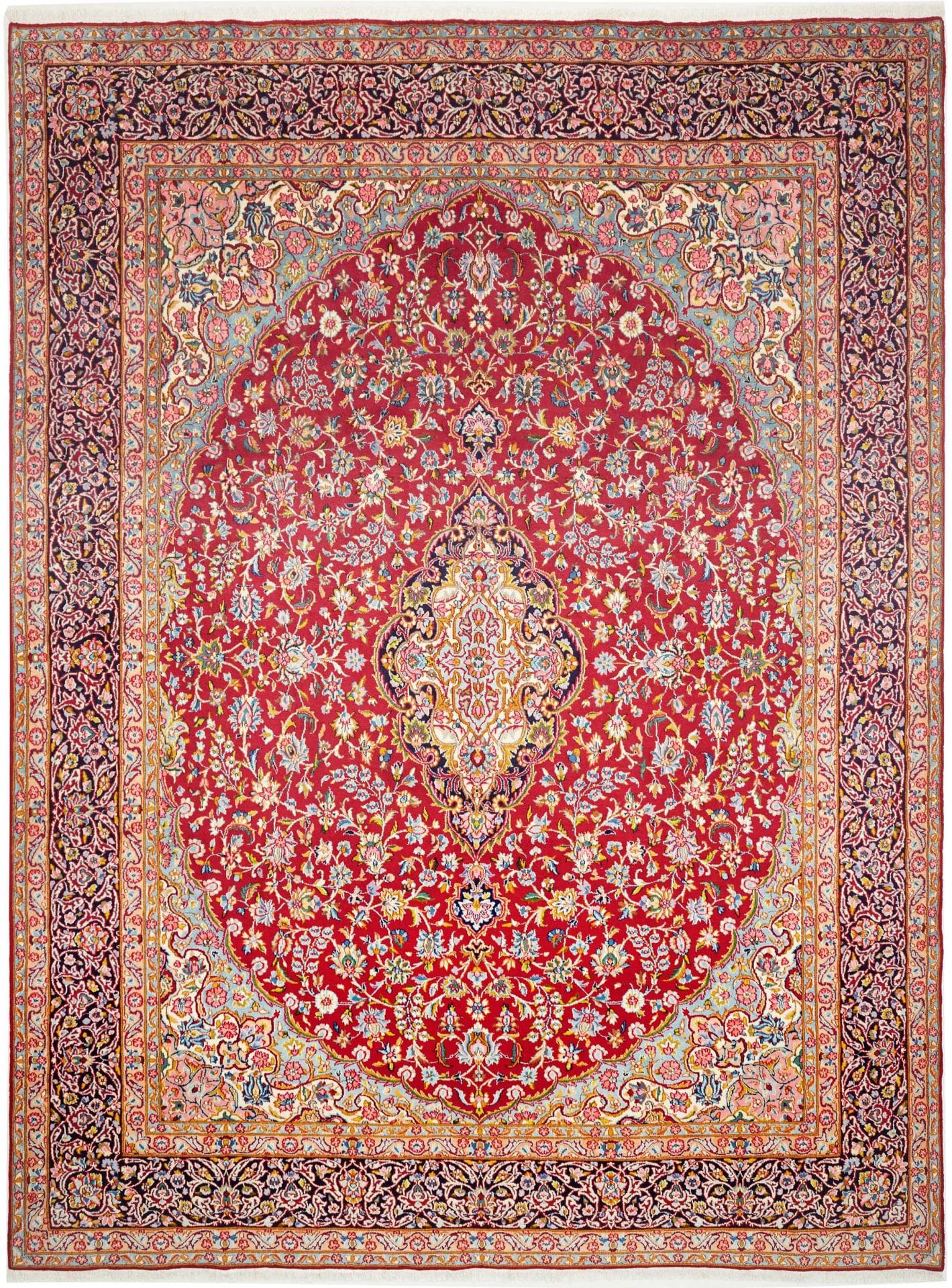 Persischer Teppich Kirman 289 x 385 cm Schurwolle handgeknüpft H1