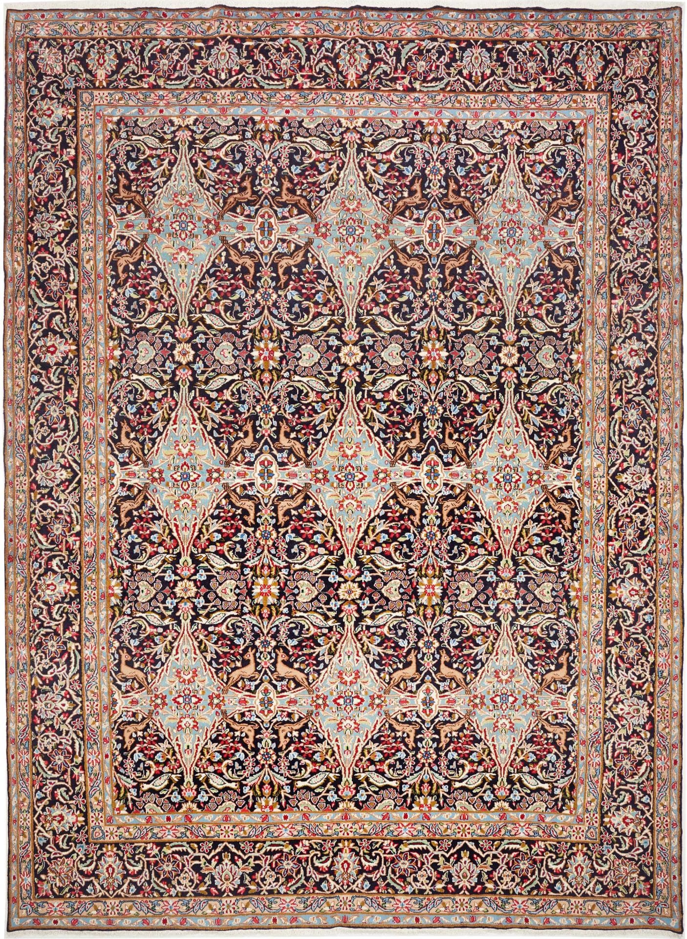 Persischer Teppich Kirman 294 x 399 cm Schurwolle handgeknüpft H1
