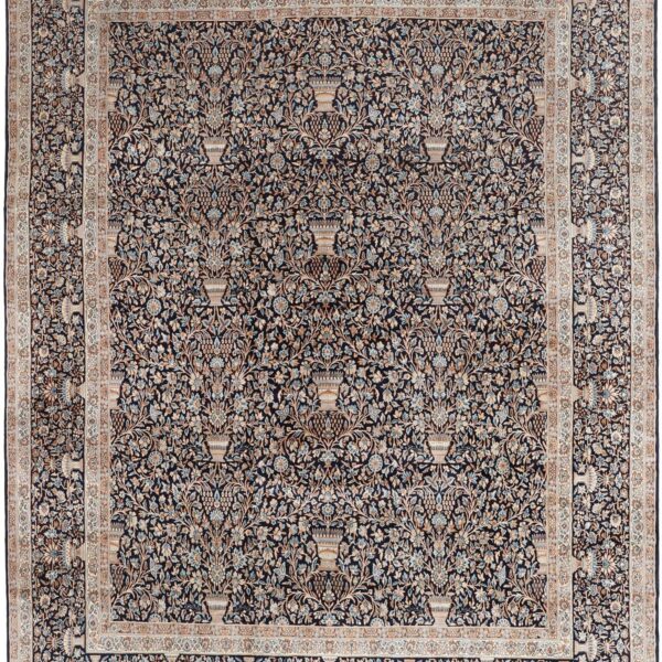 Persischer Teppich Kirman 394 x 524 cm Schurwolle handgeknüpft H1