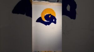 „Einen individuellen SUPERBOWL-Teppich herstellen! #diy #teppichknüpfen #anleitung #kunst #SuperBowl #Bengals #Rams“