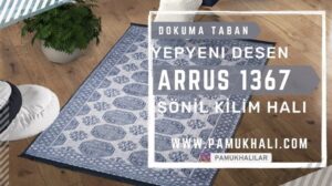 "Arrus Desen Kaymaz Dokuma Taban Şönil Kilim Halı" wird ins Deutsche übersetzt als: "Arrus Design Rutschfester Gewebter Fond Chenille Teppich".