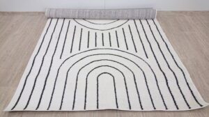 Cremefarbener Teppich 160x230 cm Blanche Universal