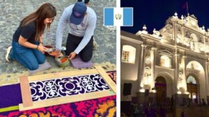„LERNEN, WIE MAN TEPPICHE IN DER FASTENZEIT IN GUATEMALA HERSTELLT 🇬🇹 PROZESSION DRITTER SONNTAG | Celinaz“